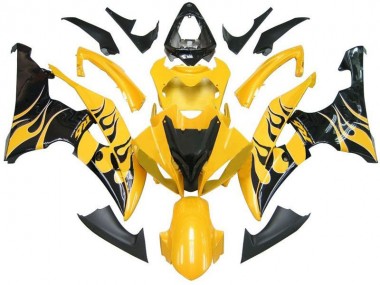 Best 2008-2016 Yellow Black Flame R6 Yamaha YZF R6 Replacement Motorcycle Fairings