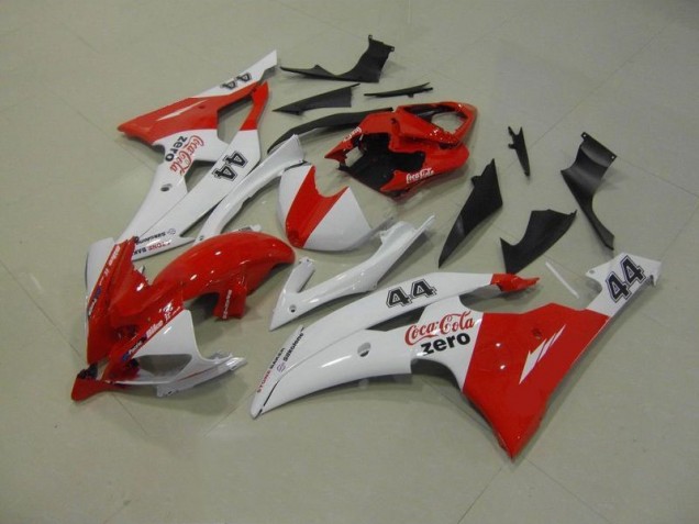 Best 2008-2016 White Red Coca Cola Zero 44 Yamaha YZF R6 Motorcycle Replacement Fairings Best 2008-2016 White Red Coca Cola Zero 44 Yamaha YZF R6 Motorcycle Replacement Fairings