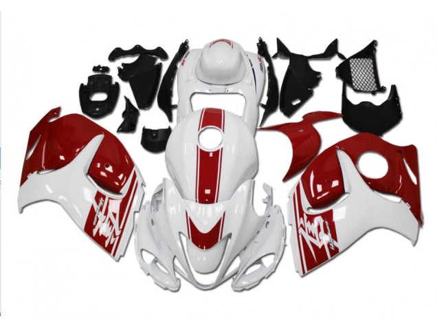 Best 2008-2019 White Red Suzuki GSXR 1300 Hayabusa Replacement Fairings Best 2008-2019 White Red Suzuki GSXR 1300 Hayabusa Replacement Fairings