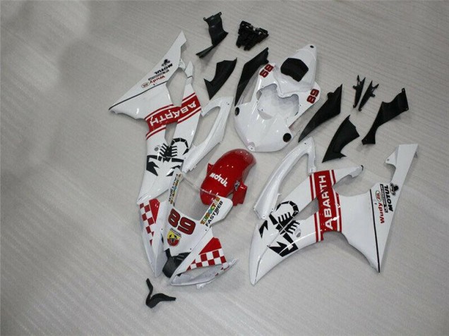 Best 2008-2016 White Yamaha YZF R6 Motorbike Fairings