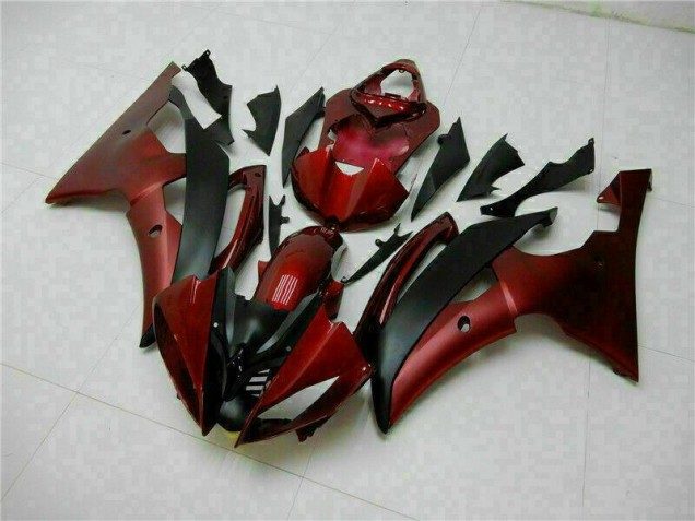 Best 2008-2016 Red Black Yamaha YZF R6 Motorcycle Fairings Kits