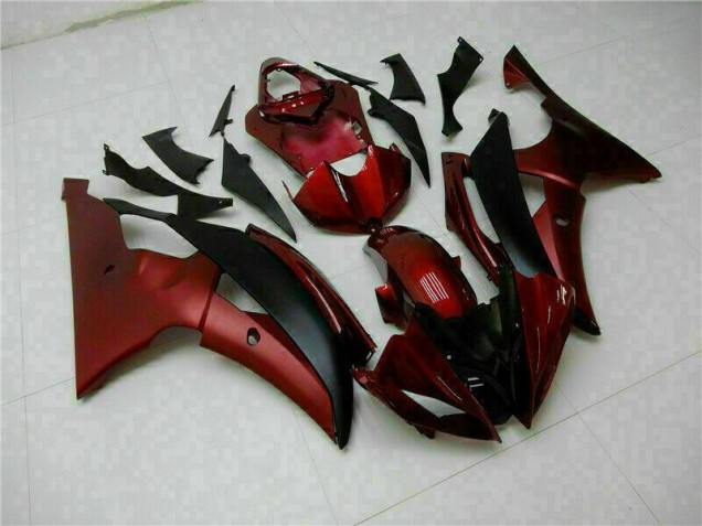 Best 2008-2016 Red Black Yamaha YZF R6 Motorcycle Fairings Kits