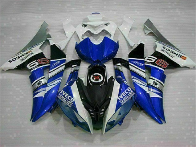 Best 2008-2016 White Blue Yamaha YZF R6 Moto Fairings