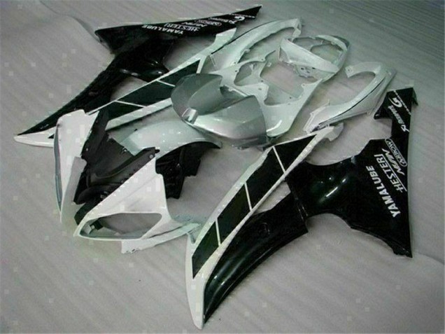 Best 2008-2016 White Black Yamaha YZF R6 Motorcycle Fairings