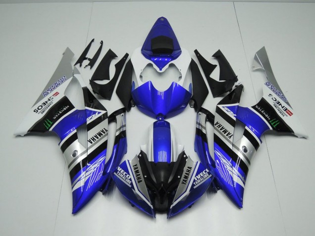Best 2008-2016 Blue White ENEOS Monster Yamaha YZF R6 Motorcycle Fairings Kit Best 2008-2016 Blue White ENEOS Monster Yamaha YZF R6 Motorcycle Fairings Kit