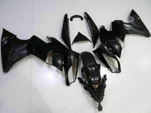 Best 2009-2011 Black Kawasaki EX650 Bike Fairings