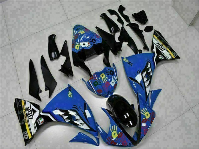 Best 2009-2011 Blue Yamaha YZF R1 Bike Fairings