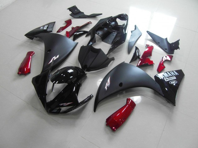 Best 2009-2011 Matte Black Red Yamaha YZF R1 Motorcycle Replacement Fairings Best 2009-2011 Matte Black Red Yamaha YZF R1 Motorcycle Replacement Fairings