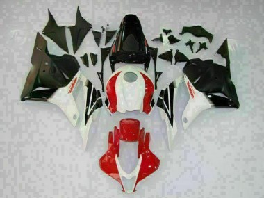 Best 2009-2012 White Black Red Honda CBR600RR Motorcycle Fairings Kit