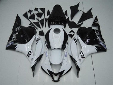 Best 2009-2012 White Black Honda CBR600RR Motorcycle Fairings MF1252