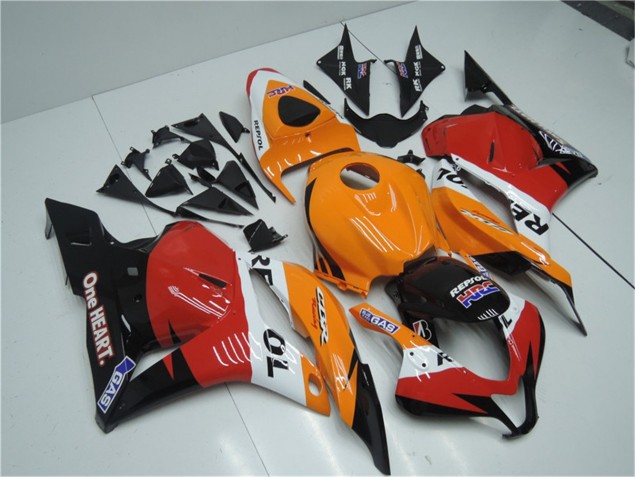 Best 2009-2012 Orange Red Black Repsol Honda CBR600RR Motorcyle Fairings Best 2009-2012 Orange Red Black Repsol Honda CBR600RR Motorcyle Fairings