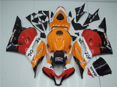 Best 2009-2012 Orange Red Black Repsol Honda CBR600RR Motorcyle Fairings