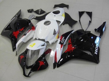 Best 2009-2012 Black Red White Honda CBR600RR Motorcycle Bodywork