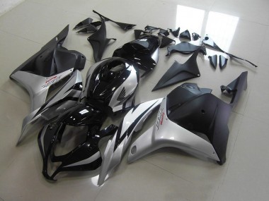 Best 2009-2012 Black Silver Honda CBR600RR Motorbike Fairings