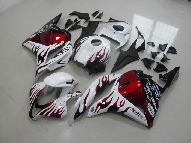 Best 2009-2012 Red Black Flame Honda CBR600RR Motor Bike Fairings Best 2009-2012 Red Black Flame Honda CBR600RR Motor Bike Fairings