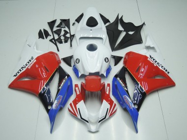 Best 2009-2012 White Motul Red Blue Honda CBR600RR Bike Fairings
