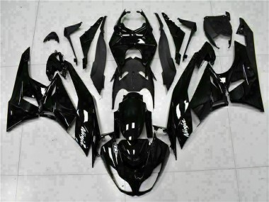 Best 2009-2012 Black White Ninja Kawasaki ZX6R Replacement Fairings