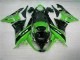 Best 2009-2012 Green Black Kawasaki ZX6R Motor Bike Fairings Best 2009-2012 Green Black Kawasaki ZX6R Motor Bike Fairings