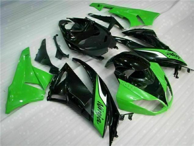 Best 2009-2012 Black Green Kawasaki ZX6R Bike Fairing Kit Best 2009-2012 Black Green Kawasaki ZX6R Bike Fairing Kit