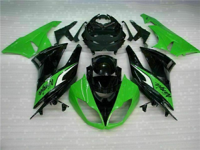 Best 2009-2012 Black Green Kawasaki ZX6R Bike Fairing Kit Best 2009-2012 Black Green Kawasaki ZX6R Bike Fairing Kit