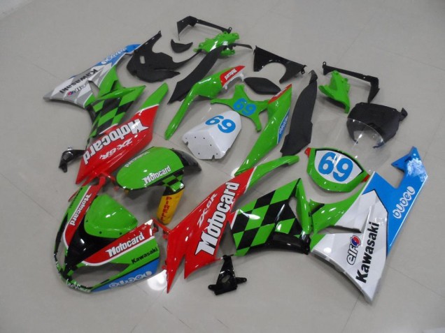 Best 2009-2012 Motocard Kawasaki ZX6R Motorcycle Fairings Kits Best 2009-2012 Motocard Kawasaki ZX6R Motorcycle Fairings Kits