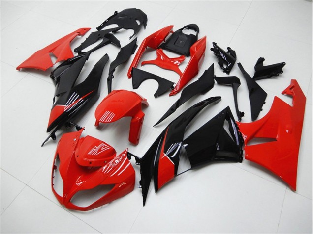 Best 2009-2012 Red Black Kawasaki ZX6R Bike Fairings Best 2009-2012 Red Black Kawasaki ZX6R Bike Fairings