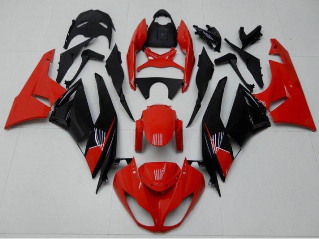 Best 2009-2012 Red Black Kawasaki ZX6R Bike Fairings Best 2009-2012 Red Black Kawasaki ZX6R Bike Fairings