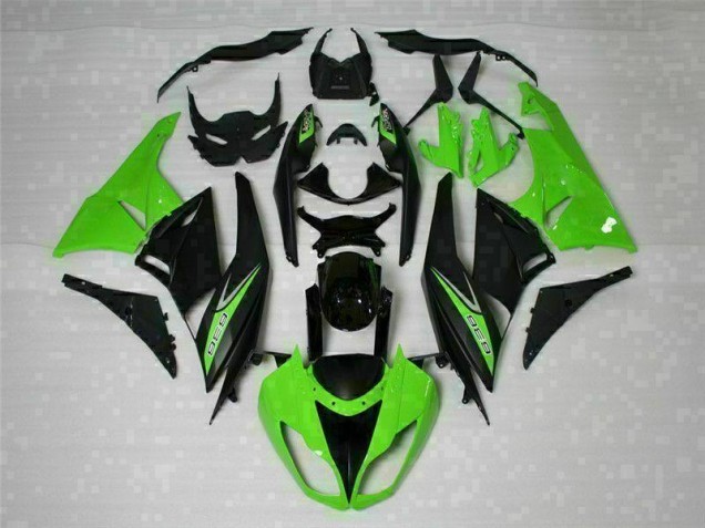 Best 2009-2012 Black Green 636 Kawasaki ZX6R Motorcycle Bodywork Best 2009-2012 Black Green 636 Kawasaki ZX6R Motorcycle Bodywork