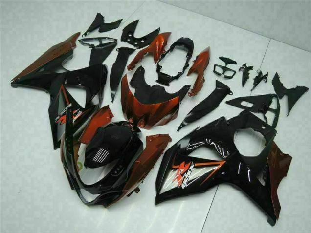 Best 2009-2016 Brown Black Suzuki GSXR1000 Bike Fairing Kit