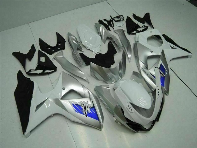 Best 2009-2016 Silver White Suzuki GSXR1000 Motorcycle Bodywork Best 2009-2016 Silver White Suzuki GSXR1000 Motorcycle Bodywork