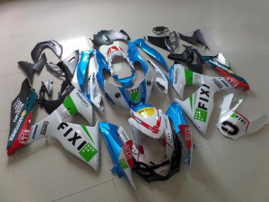 Best 2009-2016 Light Blue Fixi Suzuki GSXR 1000 K9 Motorcycle Fairing Kits