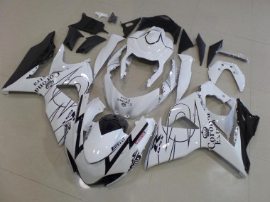 Best 2009-2016 White Corona Race Suzuki GSXR 1000 K9 Motorcycle Fairings Kit