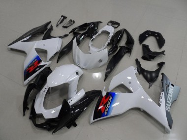 Best 2009-2016 White Silver Suzuki GSXR 1000 K9 Motorcycle Fairing Kit