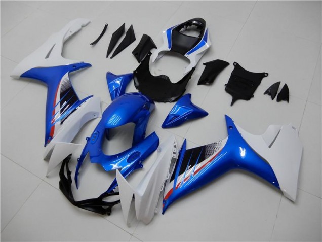 Best 2011-2021 Blue White Suzuki GSXR 600/750 Motorbike Fairing Kits Best 2011-2021 Blue White Suzuki GSXR 600/750 Motorbike Fairing Kits