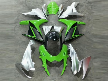 Best 2011-2021 Green Silver Suzuki GSXR 600/750 Motor Fairings