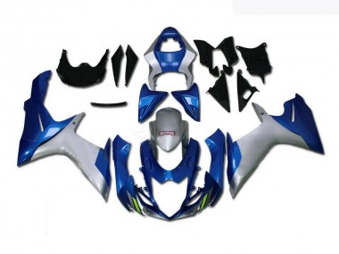 Best 2011-2021 Blue Silver Suzuki GSXR 600/750 Motorcycle Fairings