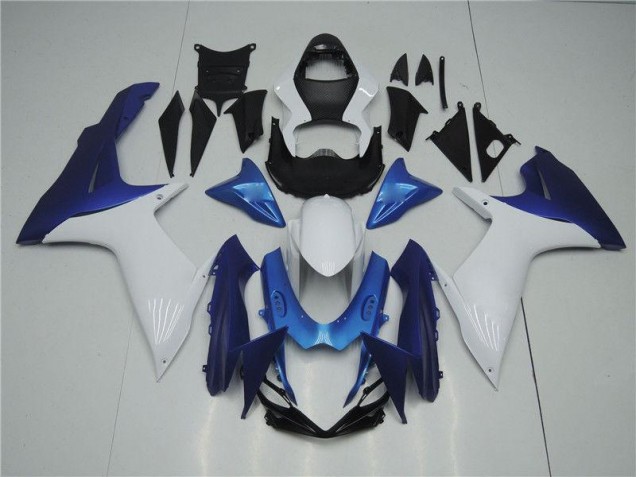 Best 2011-2021 White Blue Suzuki GSXR 600/750 Replacement Fairings Best 2011-2021 White Blue Suzuki GSXR 600/750 Replacement Fairings