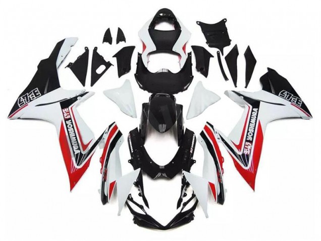 Best 2011-2021 White Red Black Suzuki GSXR 600/750 Motorcycle Fairing Kit