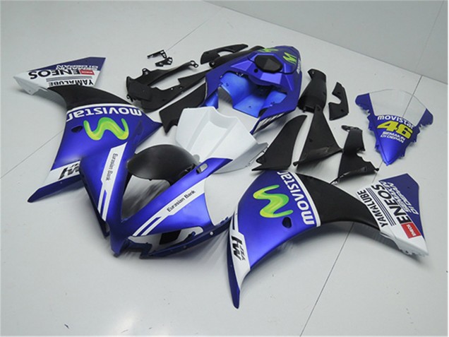 Best 2012-2014 Blue White Black Yamaha YZF R1 Motorcycle Replacement Fairings