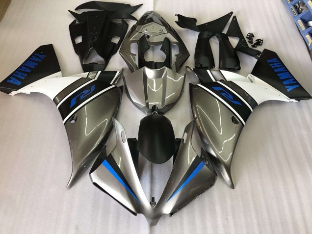 Best 2012-2014 Silver Blue Yamaha YZF R1 Motorbike Fairing Kits