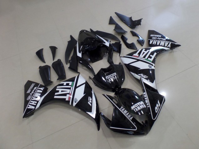 Best 2012-2014 Black White Fiat Yamaha YZF R1 Motorcycle Fairings Best 2012-2014 Black White Fiat Yamaha YZF R1 Motorcycle Fairings