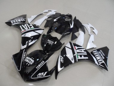 Best 2012-2014 Black White Fiat Yamaha YZF R1 Motorbike Fairings