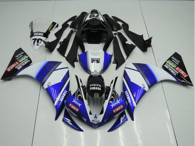 Best 2012-2014 Blue Black Sterilgarda Yamaha YZF R1 Motorcycle Fairing Kit