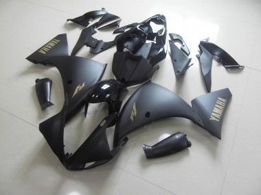 Best 2012-2014 Matte Black Gold Sticker Yamaha YZF R1 Motor Bike Fairings