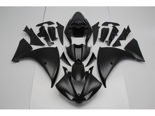 Best 2012-2014 Matte Black Yamaha YZF R1 Replacement Motorcycle Fairings