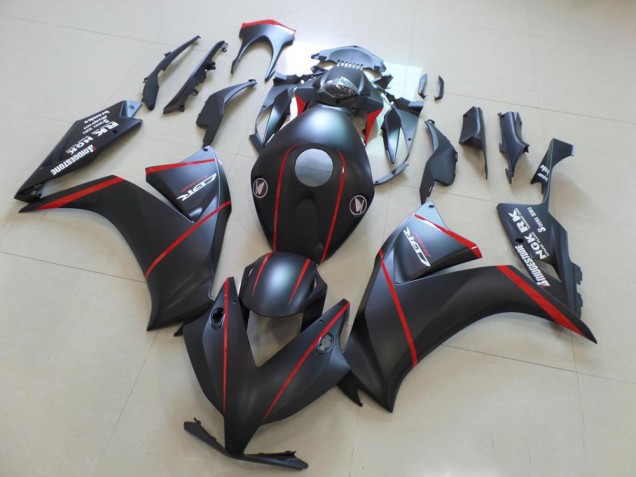 Best 2012-2016 Matte Bladk with Red Stripe Honda CBR1000RR Motorcycle Fairings Kits Best 2012-2016 Matte Bladk with Red Stripe Honda CBR1000RR Motorcycle Fairings Kits