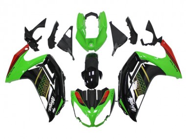 Best 2012-2016 Green Black Kawasaki EX650 Motorbike Fairing