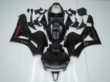 Best 2013-2016 Glossy Black with Red Sticker Honda CBR600RR Motorcycle Fairings MF3160
