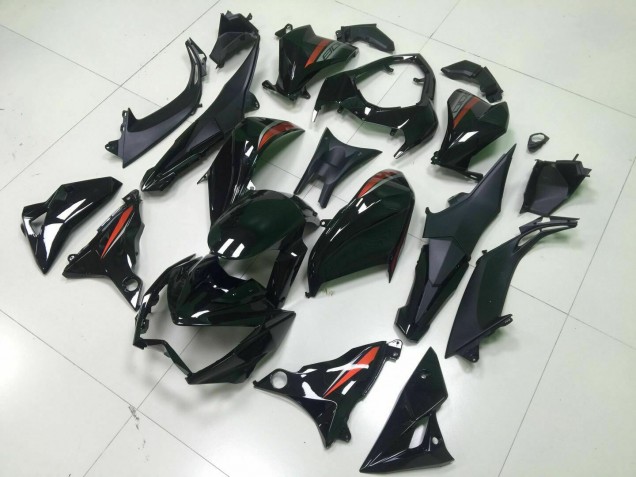 Best 2013-2016 Black Kawasaki Z800 Motorcycle Fairings Kits
