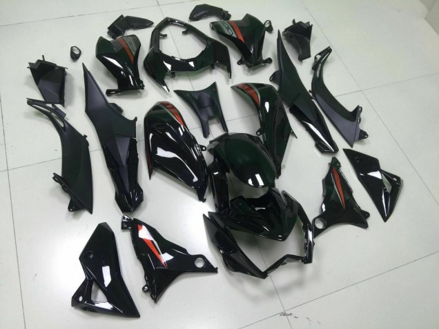 Best 2013-2016 Black Kawasaki Z800 Motorcycle Fairings Kits